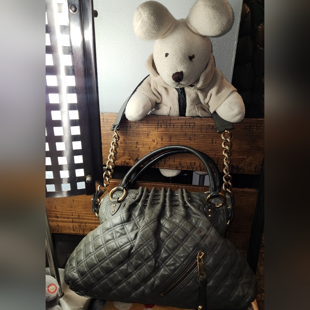Marc Jacobs Large Cecilia Satchel Bag In Gray - Picture 4 of 17